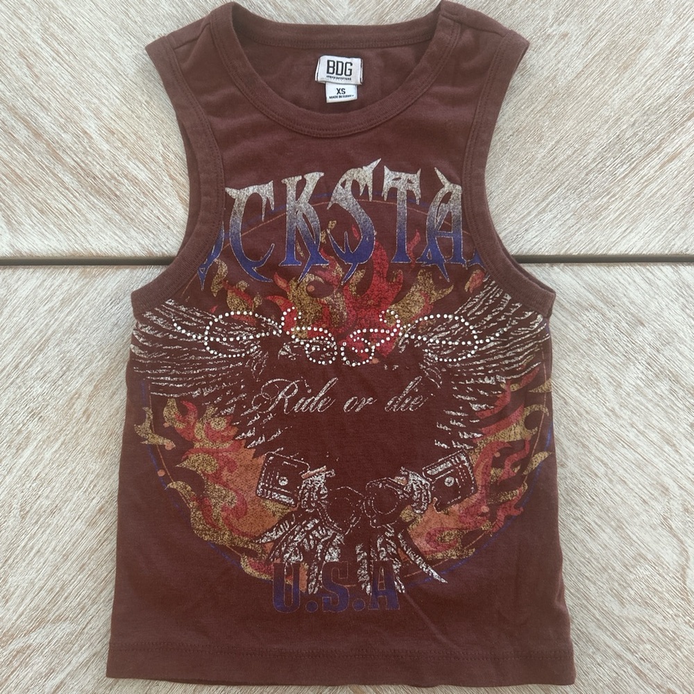 cute brown BDG tank